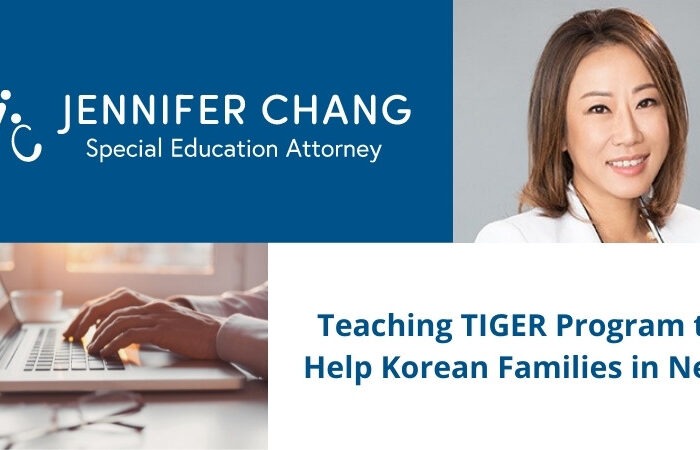 Jennifer Chang Teaching TIGER Program to Help Korean Families in Need